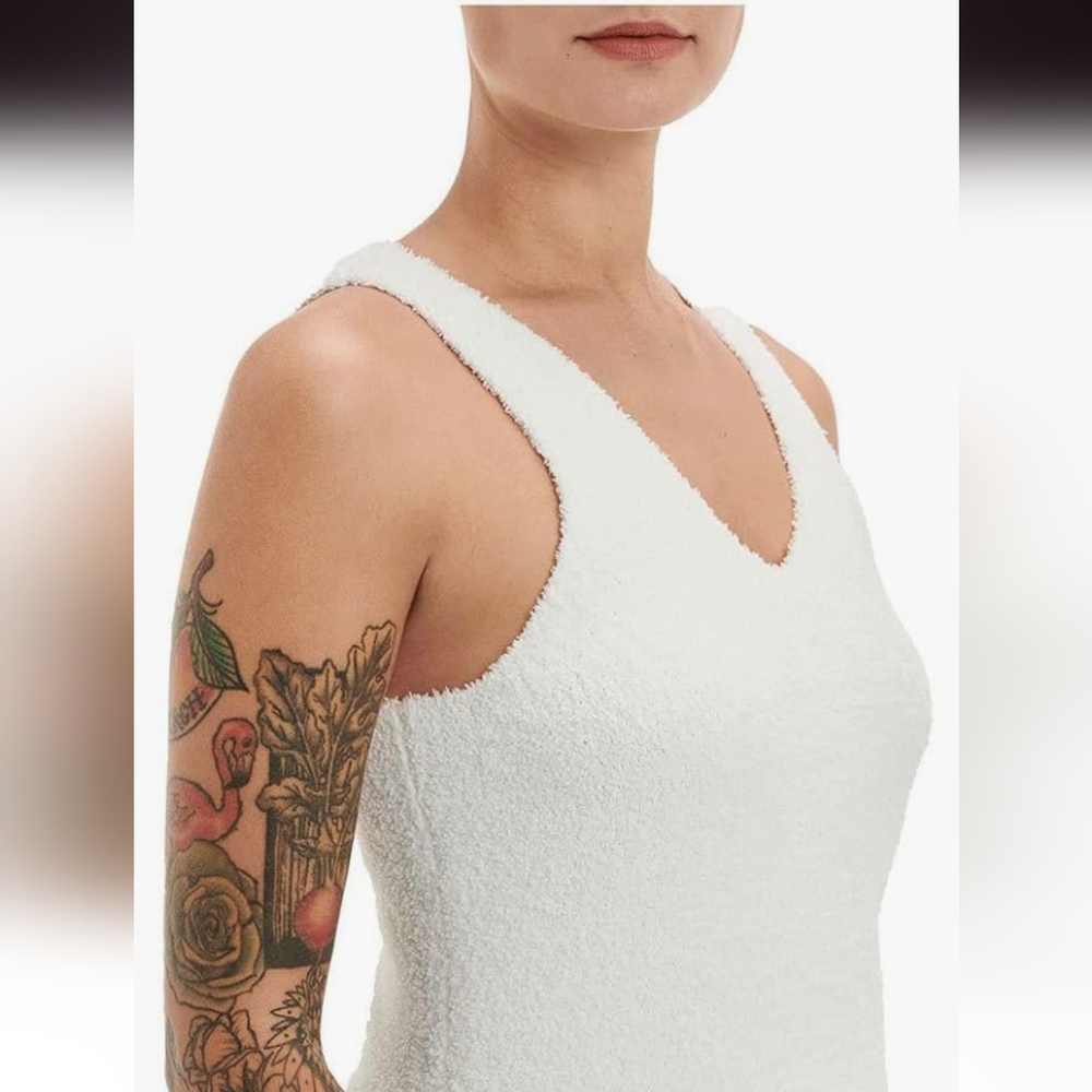 UGG Women's‎ Dulcie cream Knit sleeveless v-neck Top size XL new